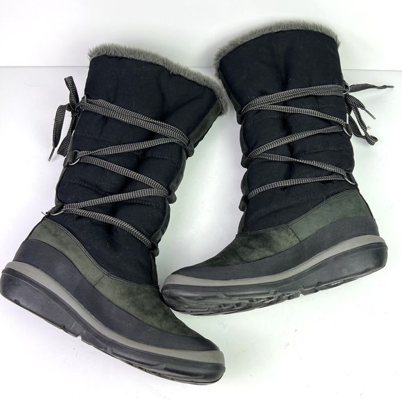 TIMBERLAND Womens Boots Faux Fur Lined Tall Warm Winter Snow Boots Size 6.5 - Picture 5 of 10